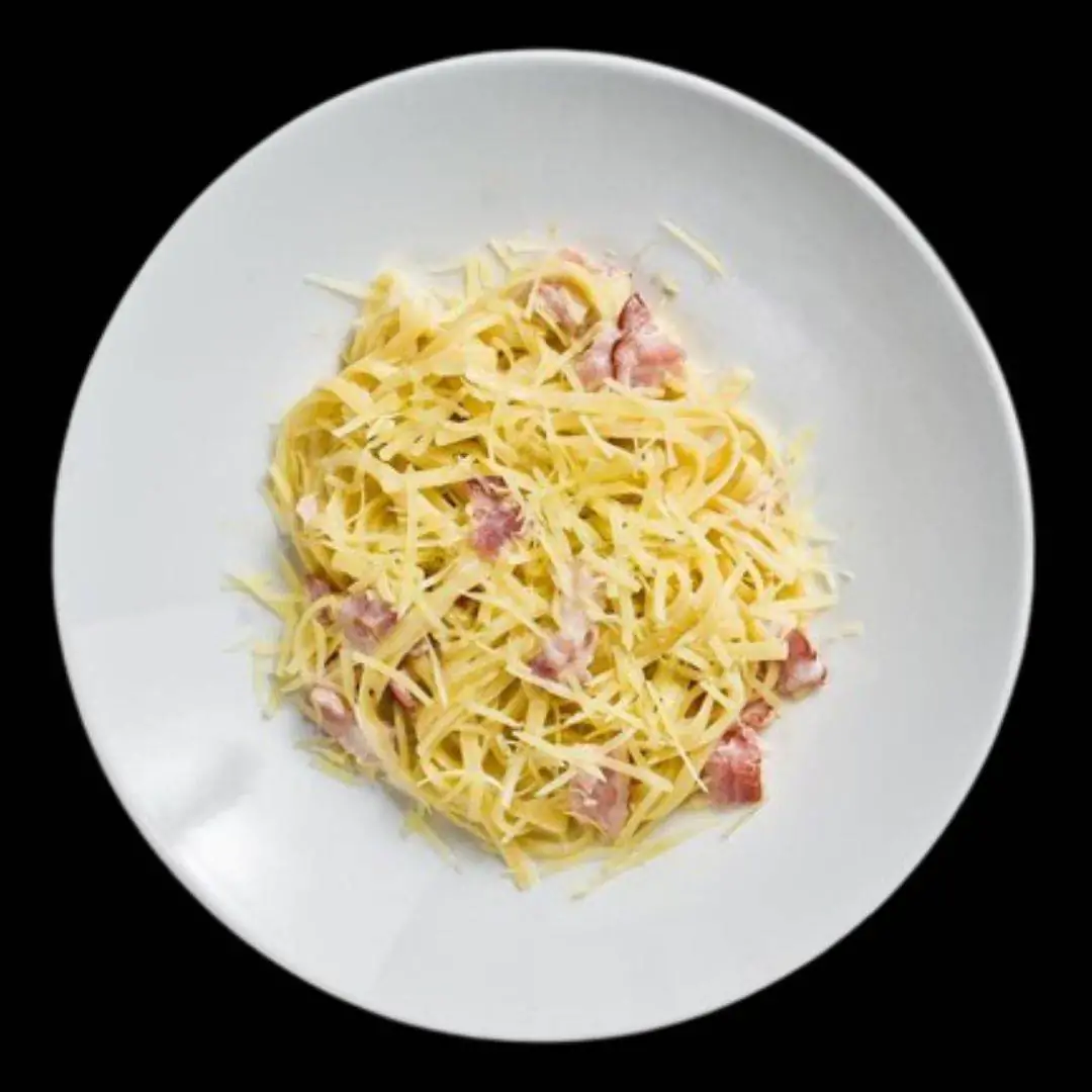 Pasta carbonara. PIZZA ENERGÍA
