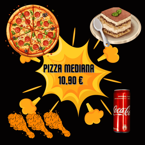Menú Día Pizza Mediana
